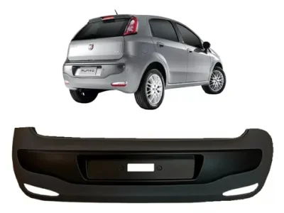Paragolpe Trasero Fiat Punto 2013 En Adelante C/moldura