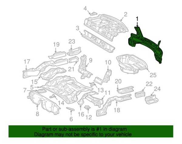 Panel Trasero Mercedes Benz Clase C Original