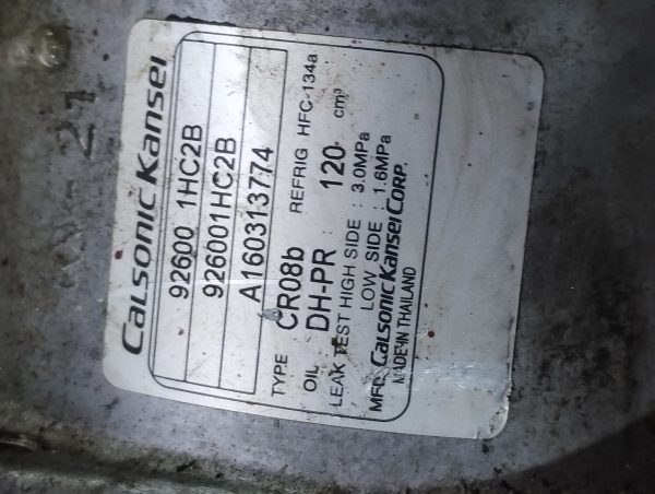 Compresor De A/a Nissan March 1.6 (04305037)