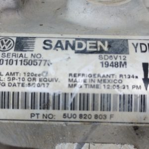 Compresor De A/a Vw Suran 1.6 Msi (05662390)