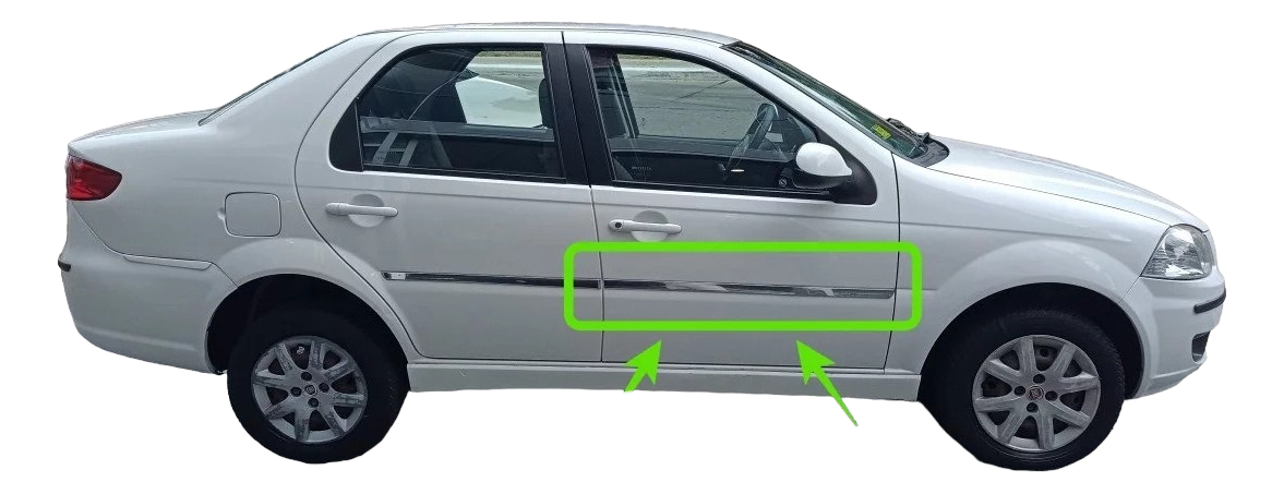 Moldura Bagueta Puerta Delantera Der Fiat Palio F3 Original