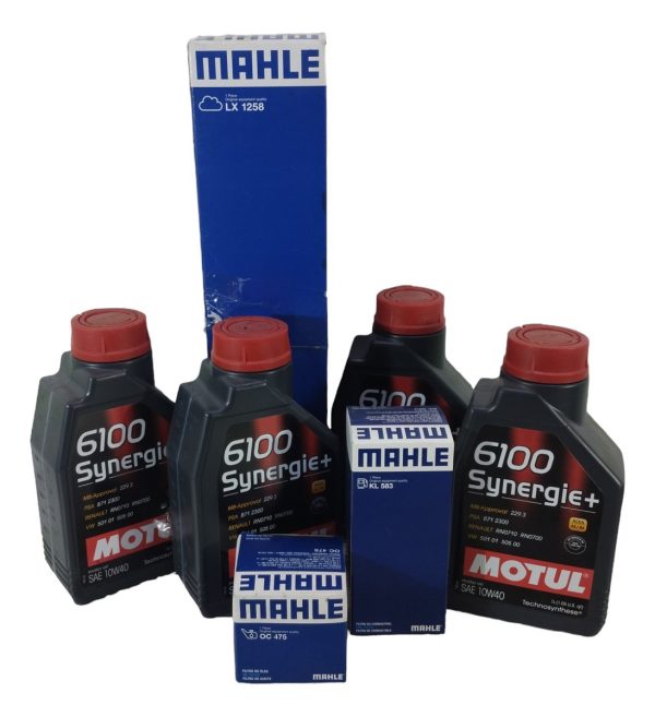 Kit Filtros Mahle + 4l Aceite 10w40 Motul Renault Motor D4f