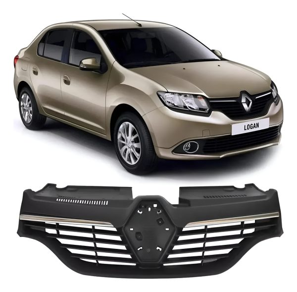 Grilla Central Renault Logan Sandero V/ Cromada 2014-2019