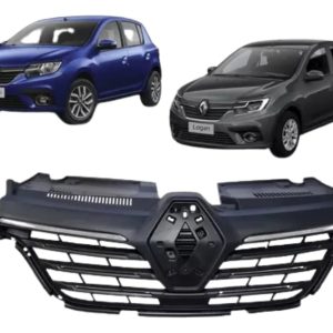 Grilla Central Renault Logan Sandero V/ Cromada 2014-2019