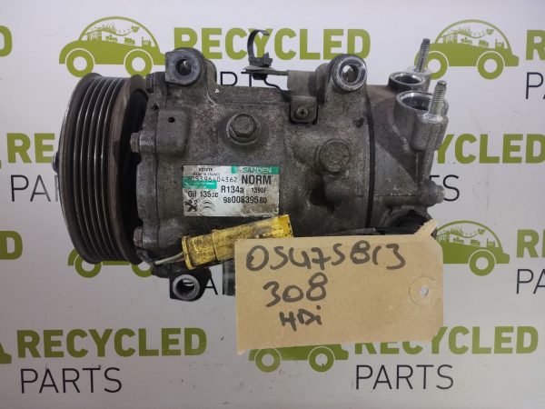 Compresor De A/a Peugeot 308 1.6 Hdi (05475813)