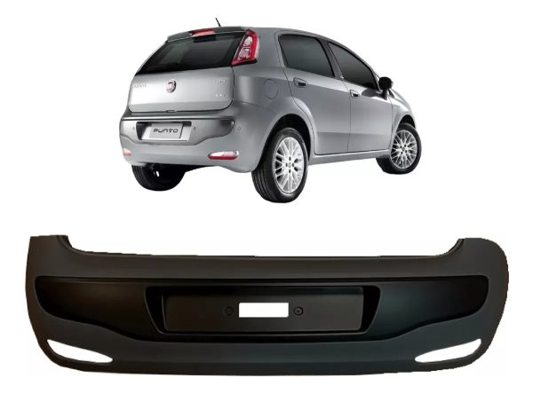 Paragolpe Trasero Fiat Punto 2013 En Adelante C/moldura