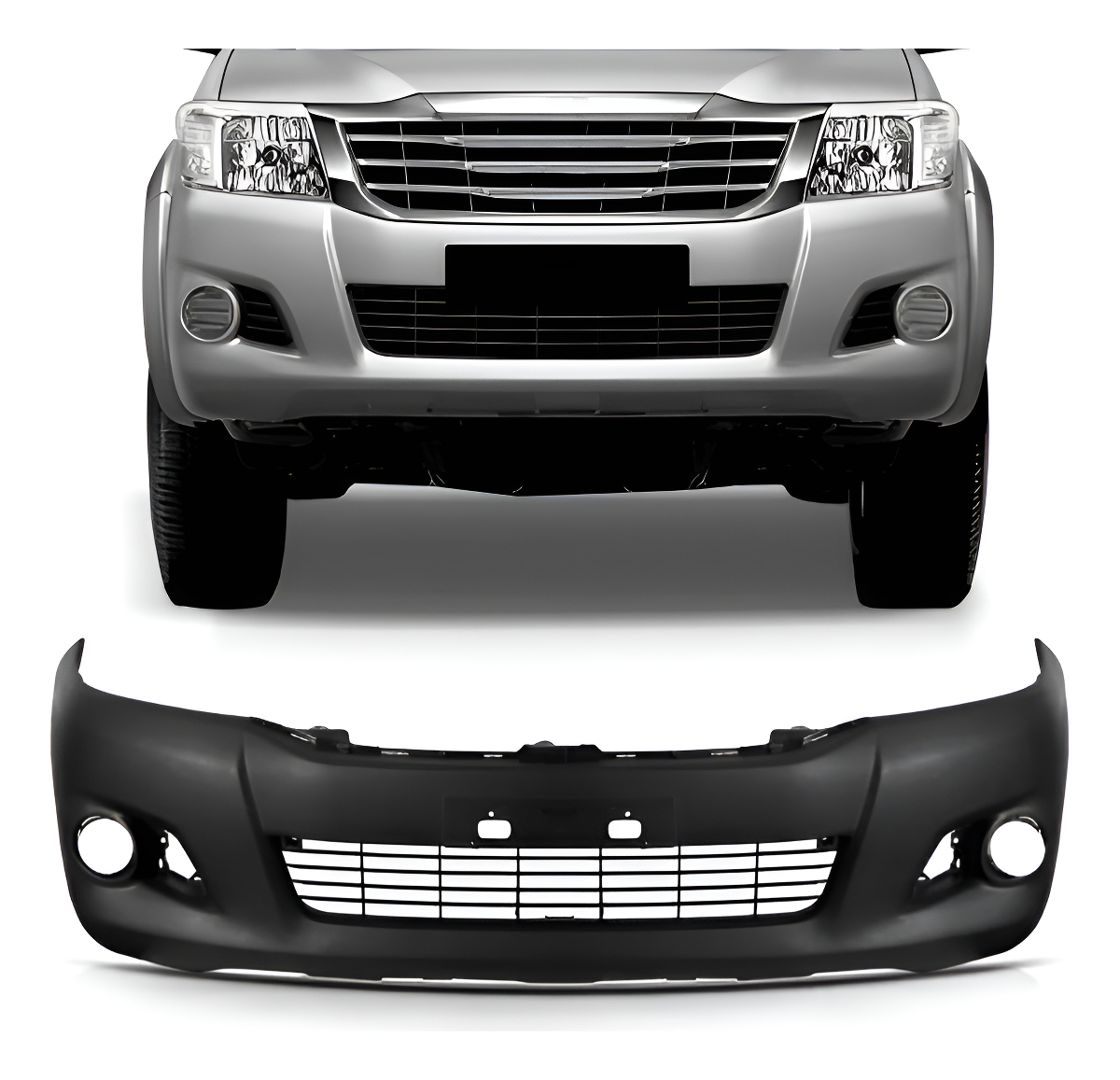 Paragolpe Delantero Toyota Hilux S/fender C/faro 2012-2015