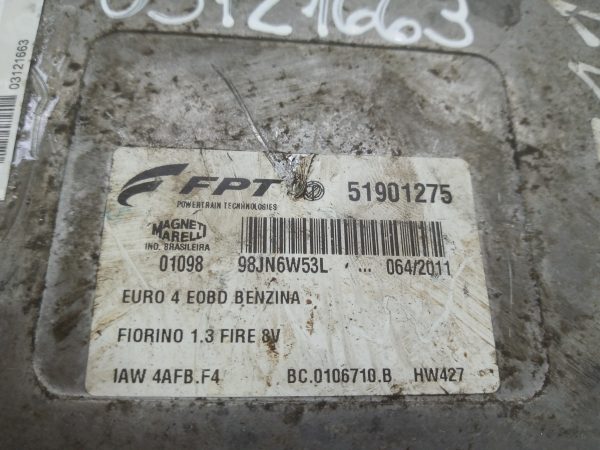 Modulo De Inyeccion Fiat Fiorino 1.3 8v (03121663)