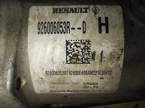 Compresor De A/a Renault Nuevo Sandero 1.6 (05194267)