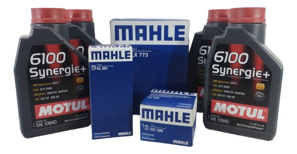 Kit Filtros Mahle + 4l Aceite 10w40 Motul Renault Motor K4m